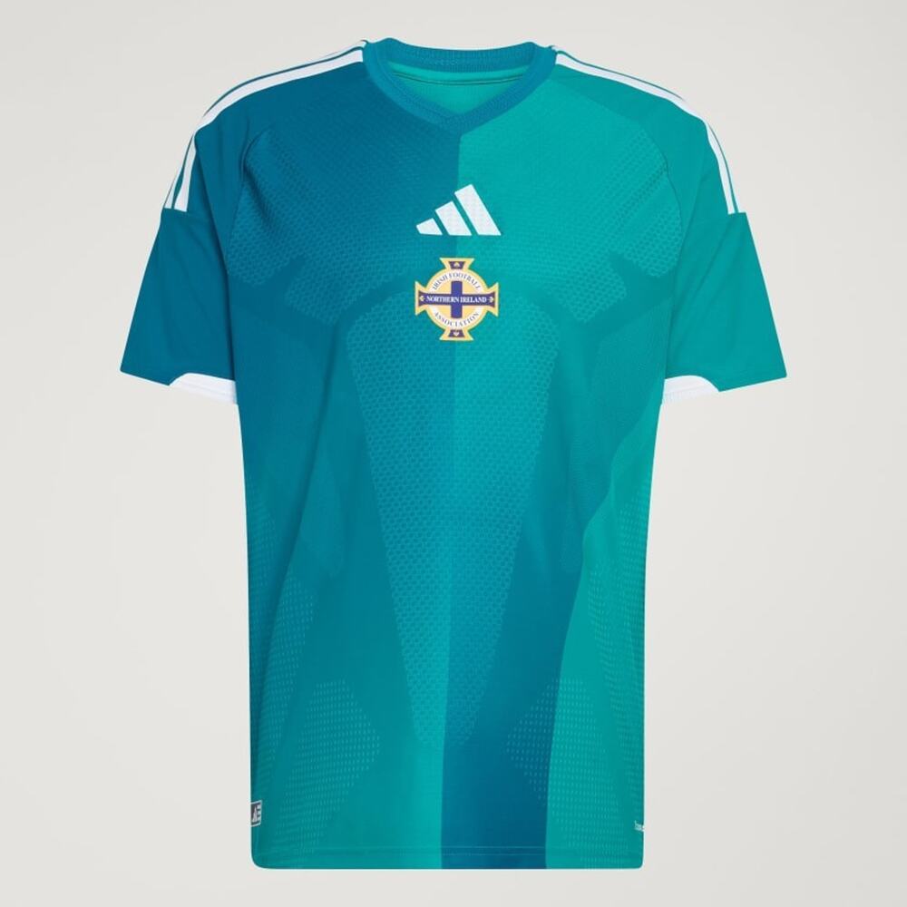 NWT adidas Northern Ireland 2026 Authentic Home Jersey Men L Green Soccer Slim - Picture 4 of 15